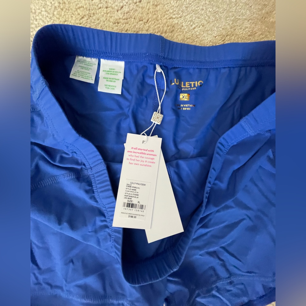 NWT Lilly Pulitzer size XL Alona Dress athletic style. Color: Martinique Blue - Picture 17 of 17